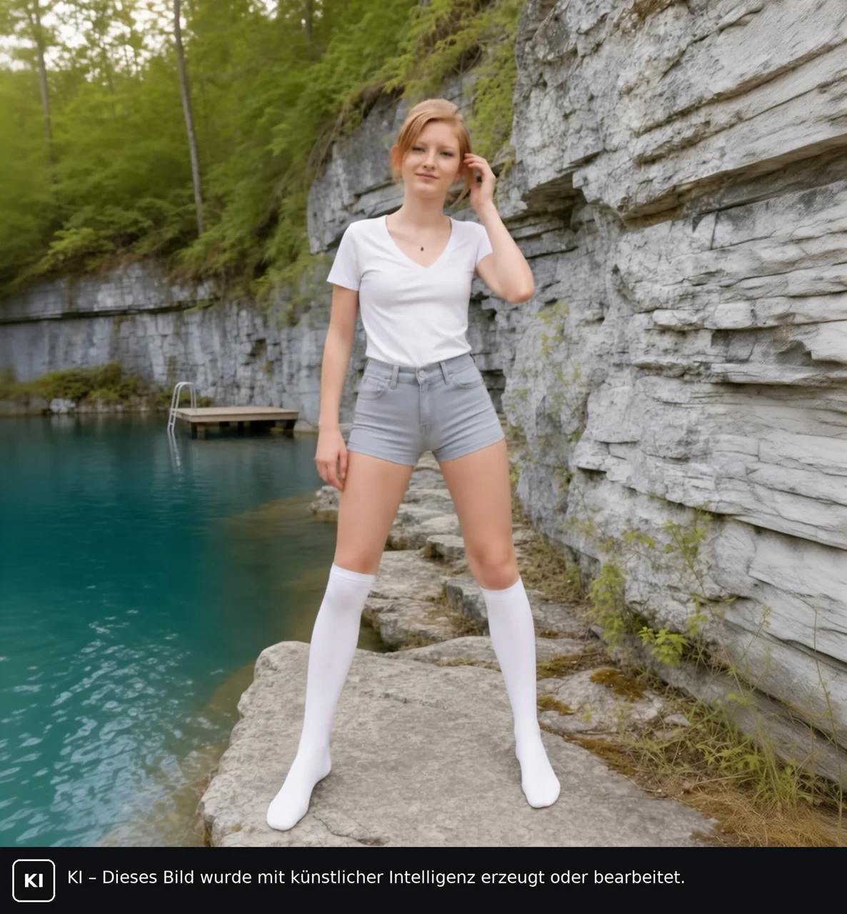 Sandra am Steinbruch