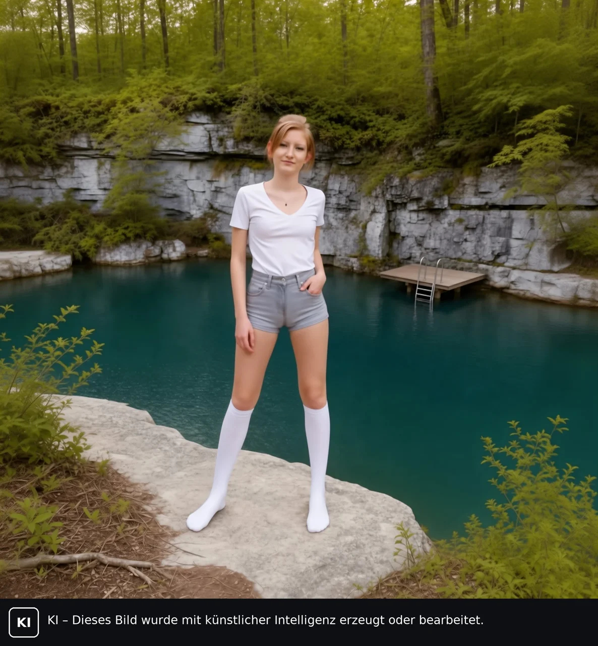 Sandra am Steinbruch